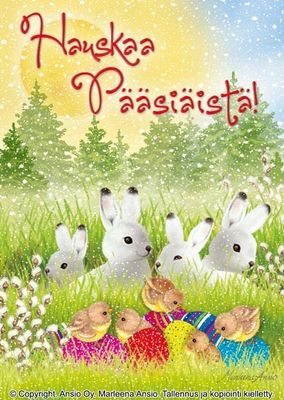 Pääsiäiskortti - Ihanat puput