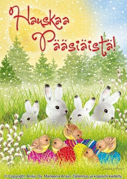 Pääsiäiskortti - Ihanat puput