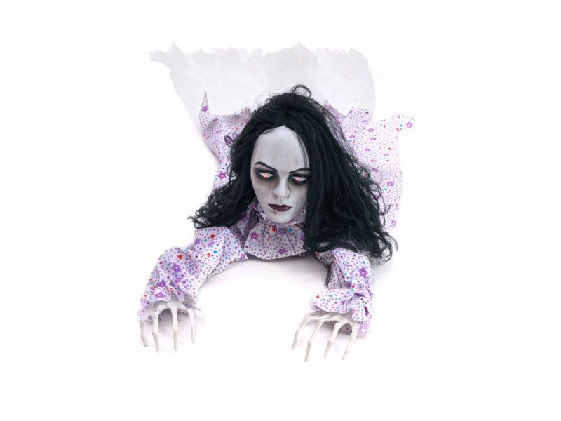 Ryömivä tyttö, animoitu halloweenhahmo