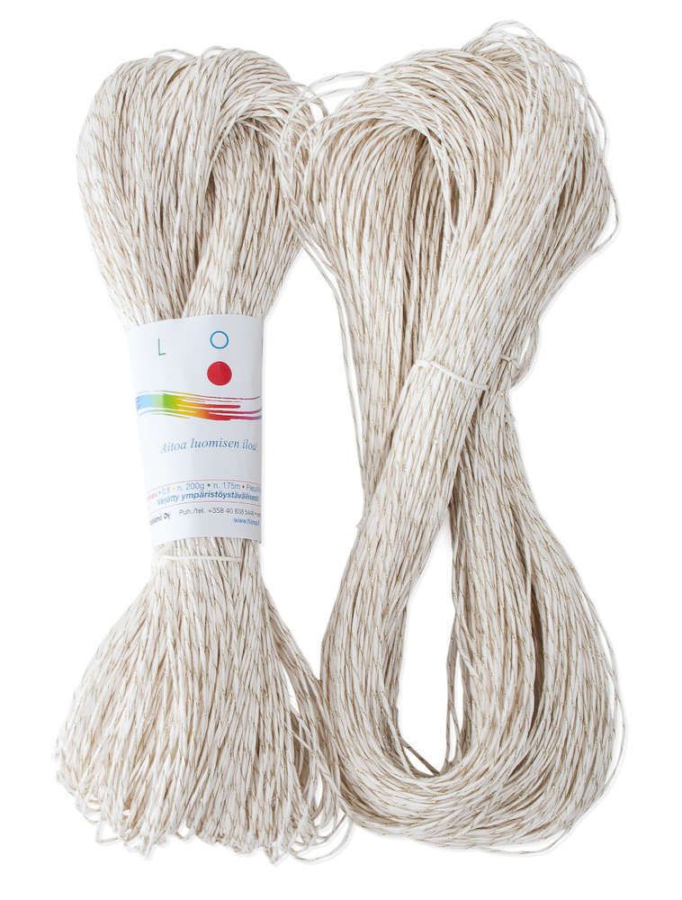 Paperinaru - 0,8mm - lurex-kimalteella - 200g - monta väriä