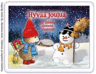 Magneetti: siili ja lumiukko