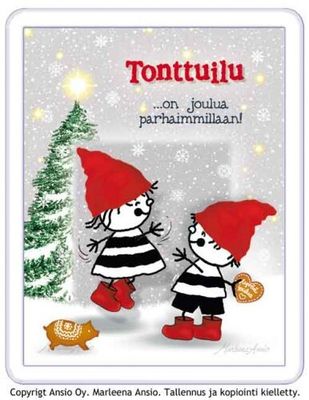 Magneetti: tonttuilevat kaverit