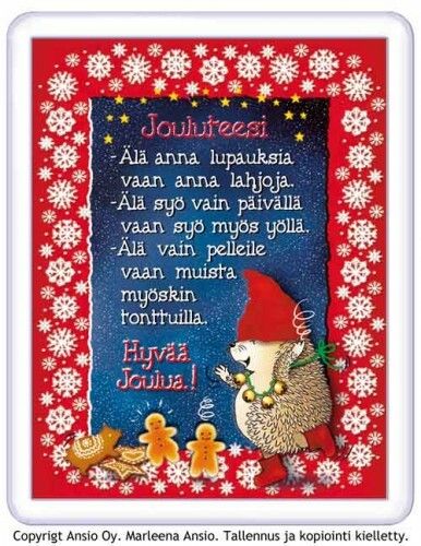 Magneetti: siilin jouluteesi