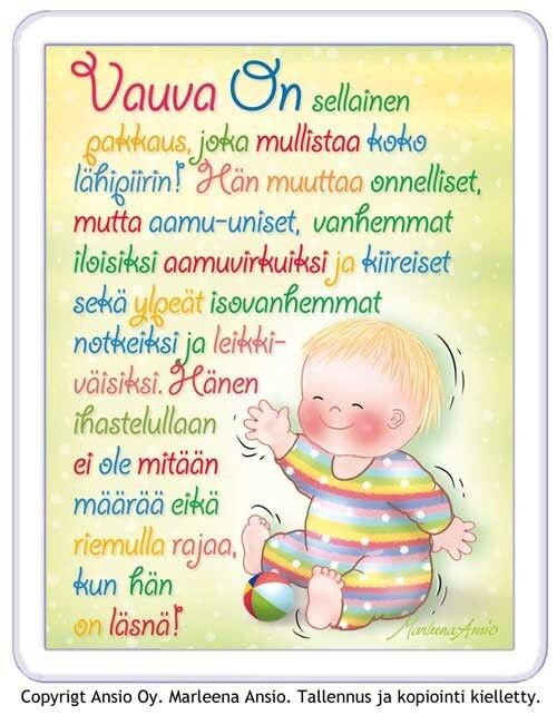 Magneetti: vauva on...