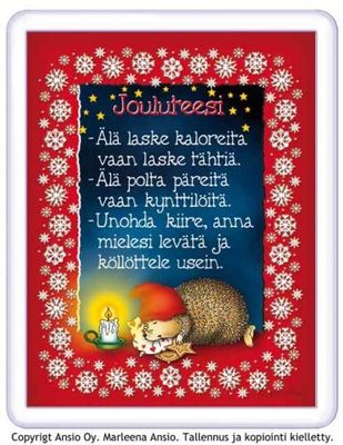 Magneetti: siilin joulu-ohje
