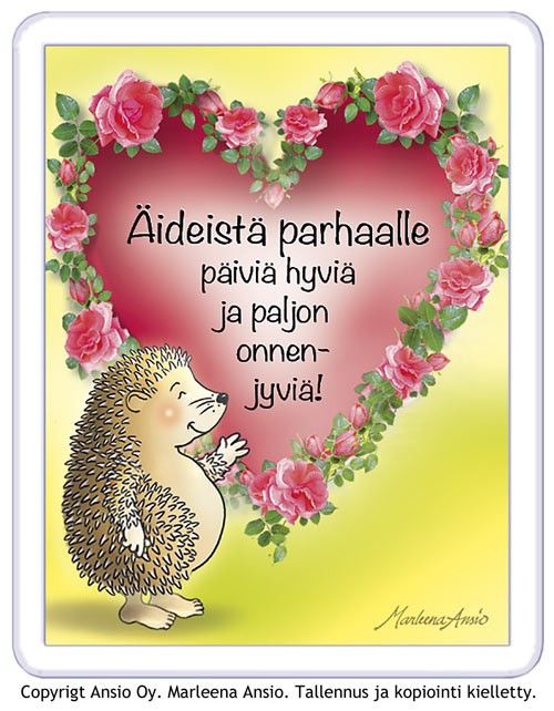Äitienpäivälahja kirjekuoreen