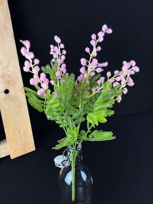 Mimosa tekokukkakimppu, vaaleanpunainen