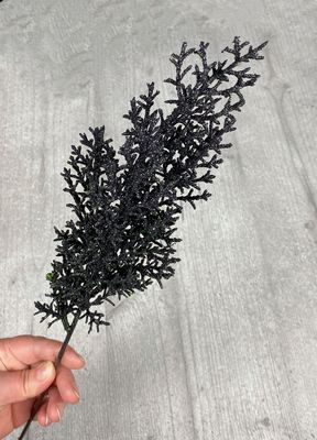 Musta glitter teko-oksa