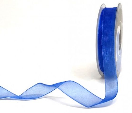 Organzanauha 1,5cm/5m, sininen