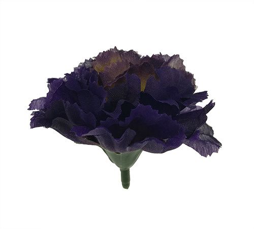 Neilikka tekokukkapää, tumma violetti/keltainen