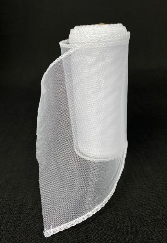 Organza 12cm/9m, valkoinen