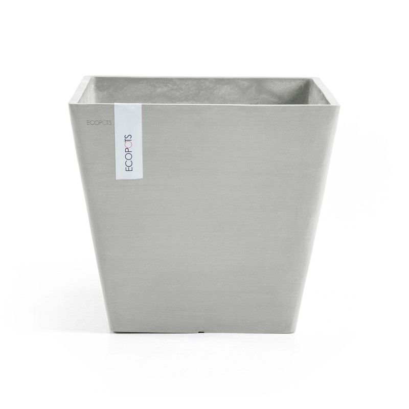 Kukkaruukku Rotterdam 50cm valkoharmaa