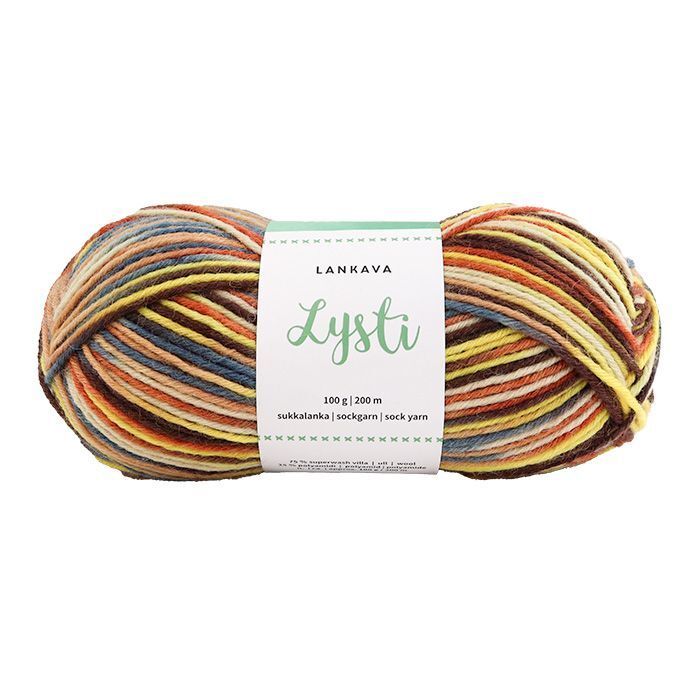 Lankava Lysti sukkalanka 100g - Auringonkukka