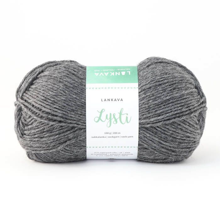Lankava Lysti sukkalanka 100g - Savu