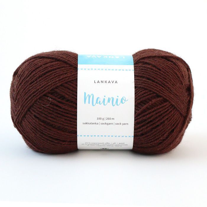 Lankava Mainio sukkalanka 100g - Kahvi