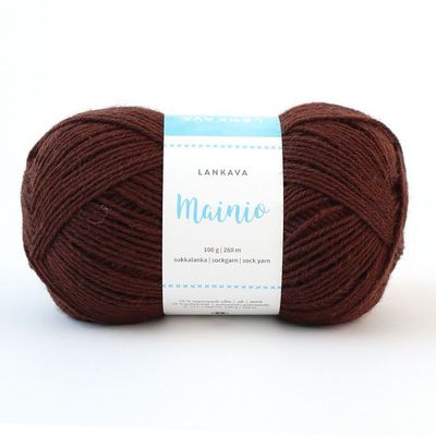 Lankava Mainio sukkalanka 100g - Kahvi