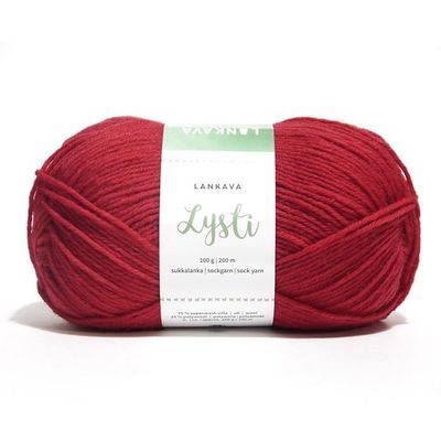 Lankava Lysti sukkalanka 100g - Chili