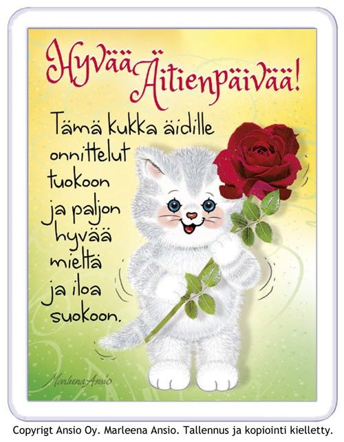 Magneetti äidille äitienpäiväksi