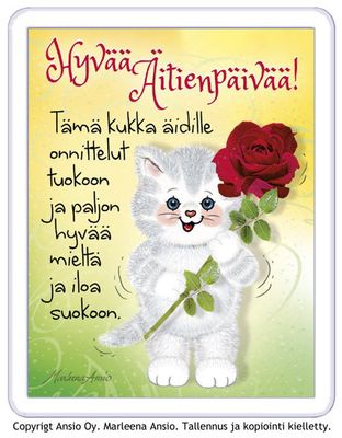 Magneetti äidille äitienpäiväksi