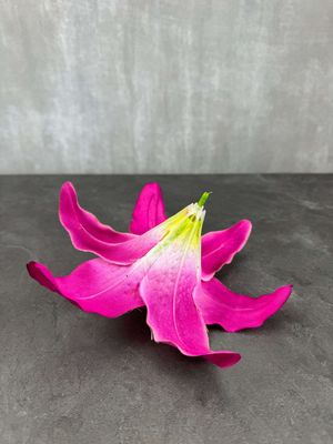 Lilja tekokukkapää, tumma violetti