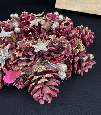 Luonnonkranssi 25cm, punainen