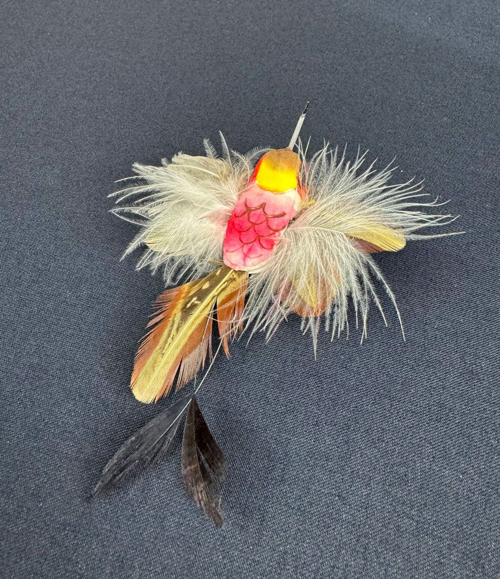 Koristelintu kolibri, keltainen/pinkki