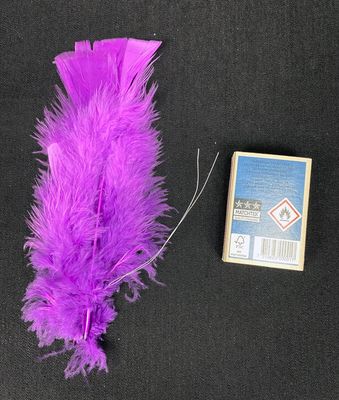 Koristehöyhen nipussa 5kpl, violetti