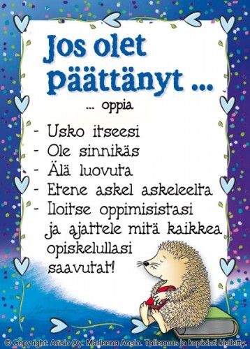 Kortti Marleena Ansio: Jos olet päättänyt...