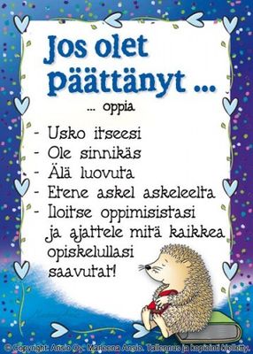 Kortti Marleena Ansio: Jos olet päättänyt...
