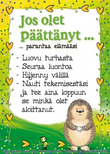 Kortti Marleena Ansio: Jos olet päättänyt...