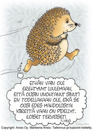 Kortti Marleena Ansio: kiireinen siili