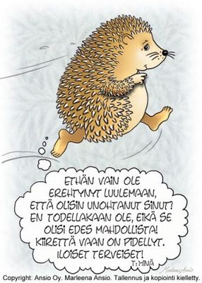 Kortti Marleena Ansio: kiireinen siili