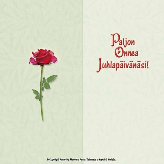 Kortti Marleena Ansio: 2-osainen onnittelu-siili