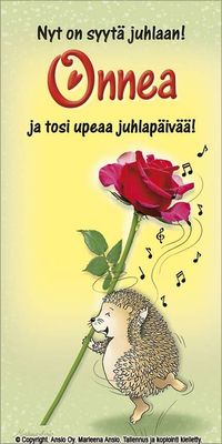 Kortti Marleena Ansio: 2-osainen onnittelu-siili