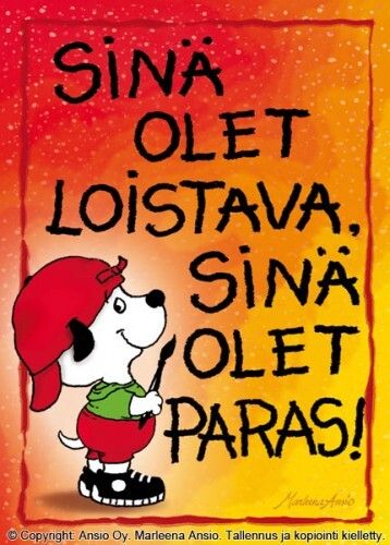 Kortti: sinä olet paras - Marleena Ansio
