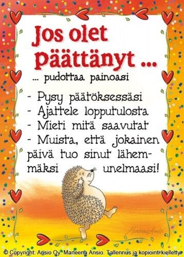 Kortti Marleena Ansio: Jos olet päättänyt...