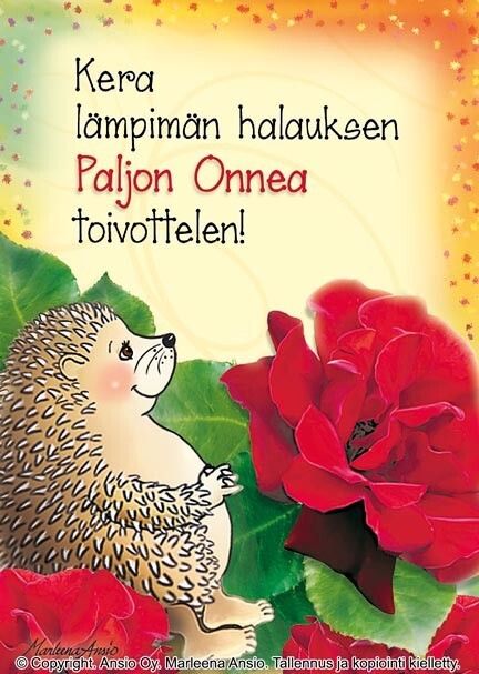 Kortti Marleena Ansio: Onnittelu-siili