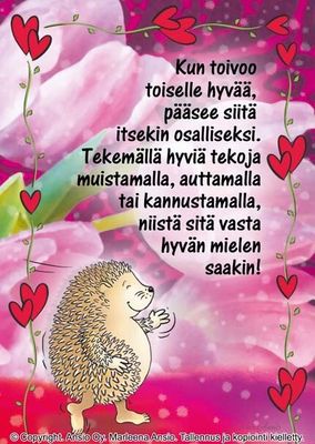 Kortti Marleena Ansio: toivova siili