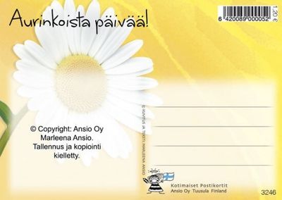 Kortti Marleena Ansio: tervehdys siili