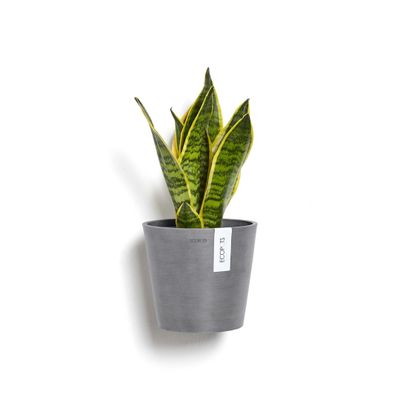 Kukkaruukku Amsterdam 20cm seinälle harmaa