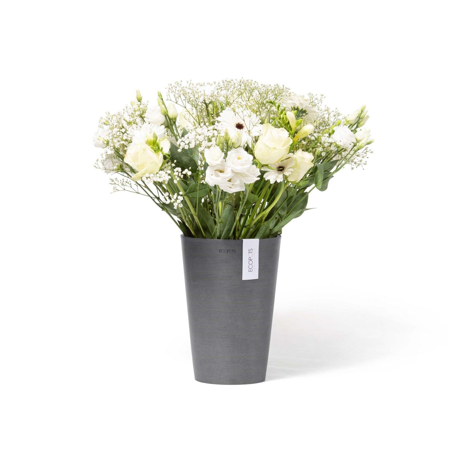 Kukkaruukku  Pisa 14cm harmaa