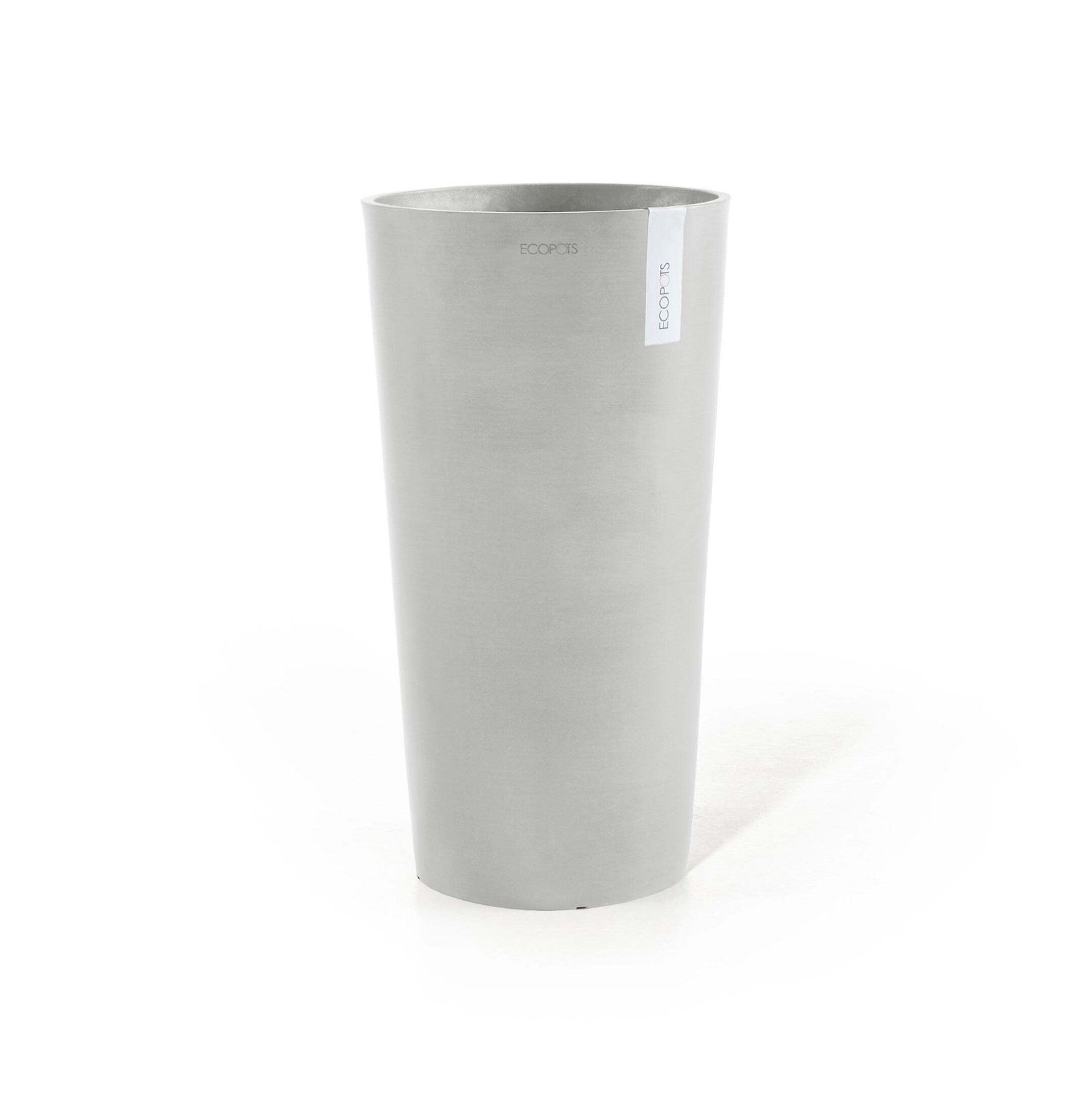 Kukkaruukku Amsterdam korkea 90cm valkoharmaa