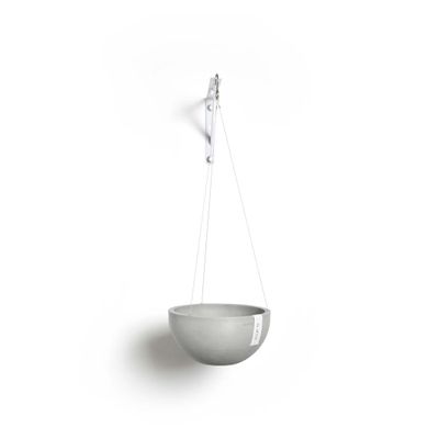 Kukkaruukku Brysseli ripustettava 27cm valkoharmaa