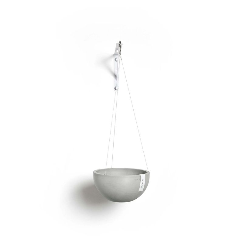 Kukkaruukku Brysseli ripustettava 27cm valkoharmaa