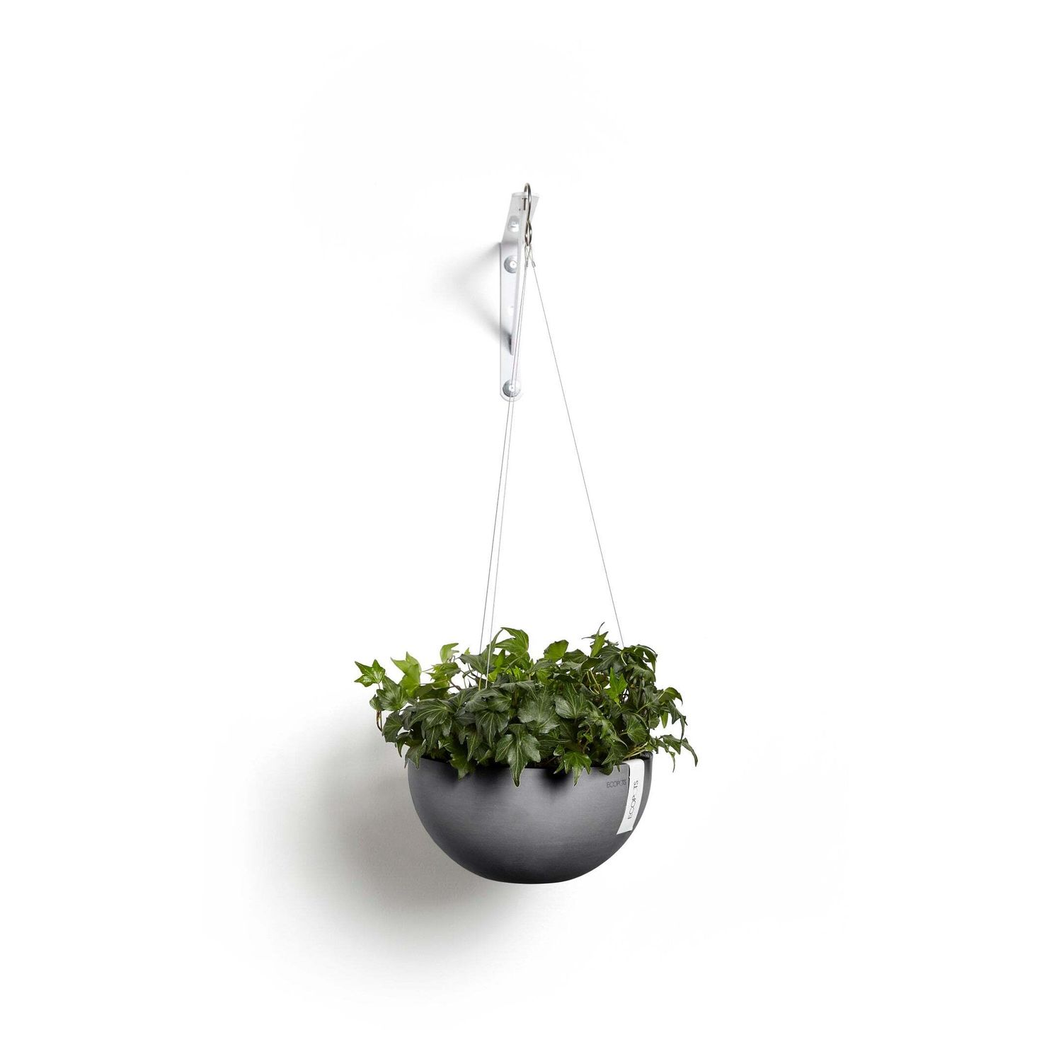 Kukkaruukku Brysseli ripustettava 27cm harmaa