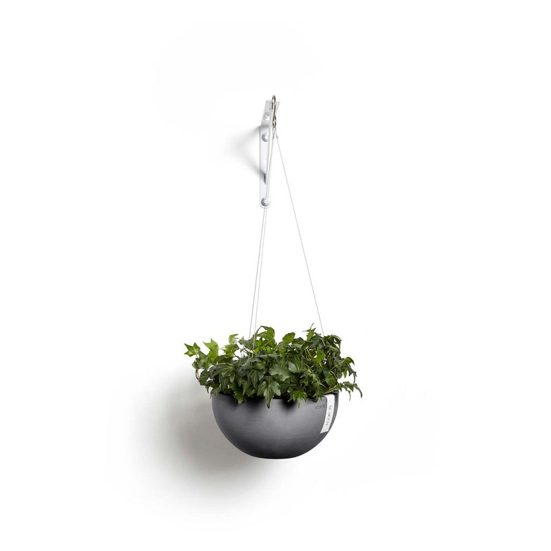 Kukkaruukku Brysseli ripustettava 27cm harmaa