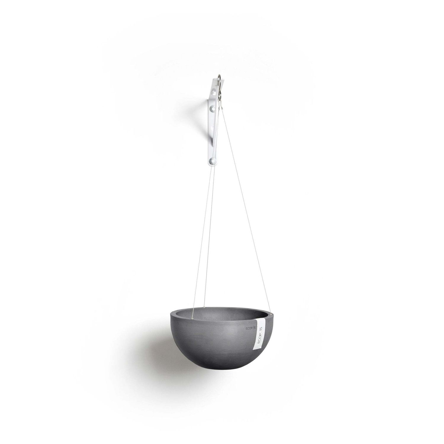 Kukkaruukku Brysseli ripustettava 33cm harmaa