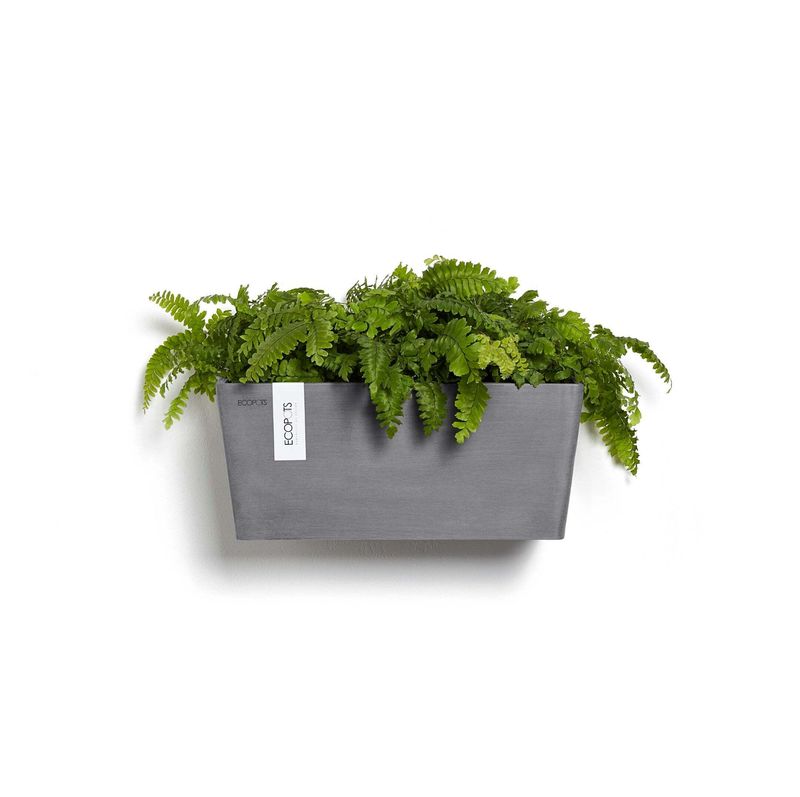 Kukkaruukku Manhattan seinälle 35cm harmaa