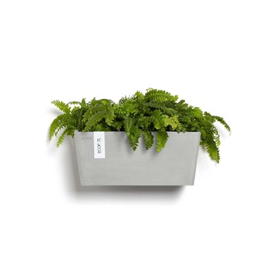 Kukkaruukku Manhattan seinälle 35cm valkoharmaa