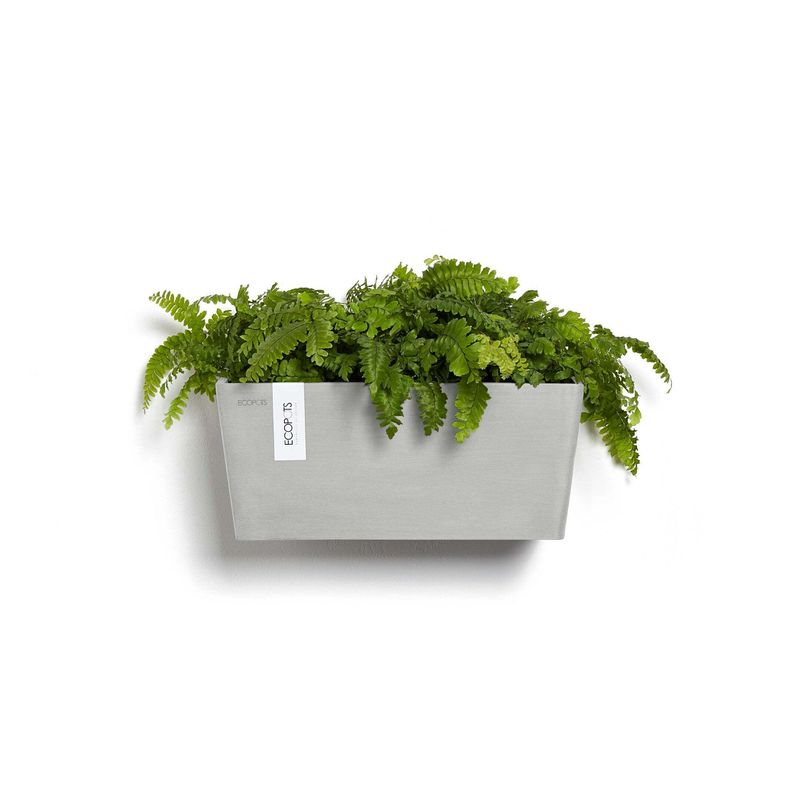 Kukkaruukku Manhattan seinälle 35cm valkoharmaa